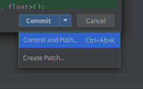 Commit and push
